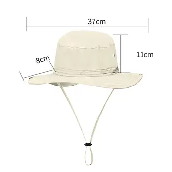 Bucket Hat Atsparus Vandeniui, Greitai Džiūsta, Reguliuojama Lauko Skėtį Nuo Saulės Žvejo Kepurė Su Smakro String Žvejybos Lazanija
