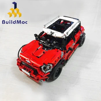 BuildMOC Blokai įrangos pardavimas, biuro įrangos Serijos SS 3644 Mini Cooper Tautietis S Blokai Žaislai Vaikams Kūrėjai Automobilių Vaikams, Dovanos, Žaislai