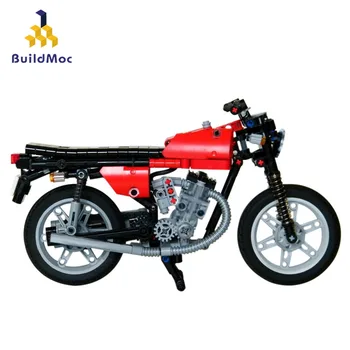 BuildMoc įrangos pardavimas, biuro įrangos Motociklo Miestas Moto Lenktynių Automobilį, Motociklą Transporto priemonių, Statyba Blokai, Plytos 