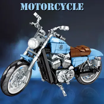 BZDA Miesto įrangos pardavimas, biuro įrangos Harley-Davidson Motociklų Blokai Kūrėjas Ekspertų MOTO Automobilio Modelį SEMBO Plytos, Žaislai Berniukams, Vaikų Dovanų