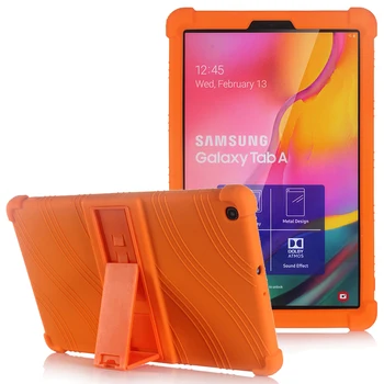 Case for Samsung Galaxy Tab 10.1 2019 T510 S7 Plius 12.4 11 S6 Lite 10.4 P610 8.0 S5E 10.5 A7 Silikonas atsparus smūgiams Vaikai Dangtis