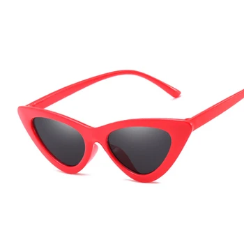 Cat Eye Akiniai nuo saulės Moterų 2020 M. Derliaus Sunglases UV400 Juoda Atspalvių Šviesą Cateye lunette de soleil 