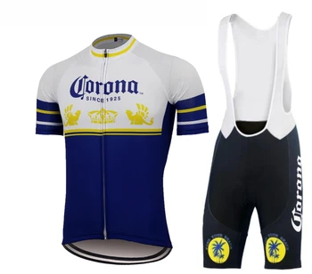 Corona dviračių džersis cerveza rasti savo Vasaros paplūdimio trumpas rankovės 20D SEILINUKAI MTB maillot ciclismo hombre kelių dviratį drabužius replika
