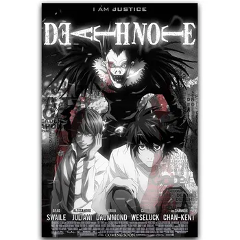 Death Note Plakatas Populiarus Klasikinis Anime L ir Naktį Dievo Namų Dekoro Plakatas 30x45cm 60x90cm Spausdinti Sienų Dekoras