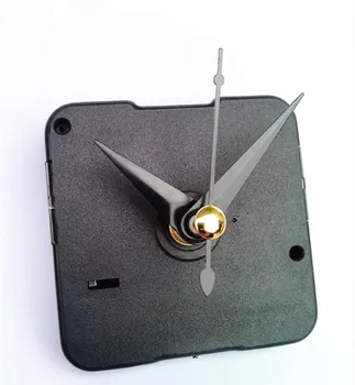 Didmeninė 50PCS 12mm Veleno Kvarcinis Laikrodžio Mechanizmas su Trumpa Juoda Rankas 