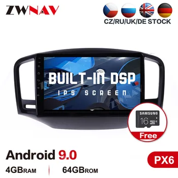 DSP PX6 4G+64G Android 9.0 Automobilio multimedijos Grotuvo Roewe 350 2010-2016 automobilių GPS navigacija, WIFI, BT Auto stereo radijo galvos vienetas