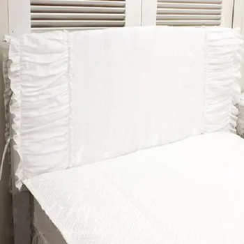 Elegantiškas, Romantiškas lovos galvūgalio padengti vestuvių dekoratyvinis Pynimas dizaino pagalvėlė padengti Klasikinis vientisos baltos lovos galvos valdybos rankšluostį