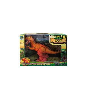 Filialas-dinozaurų pav Tyranosaurus Rex vaikšto šviesos ir garso