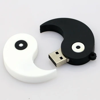 Gandai Yin-yang Turas kūrybos Nykščio diskus, Atminties Stick 32GB 64GB Pendrive 4GB 8GB USB2.0 Pen drive 16GB 256 gb USB Flash Drive