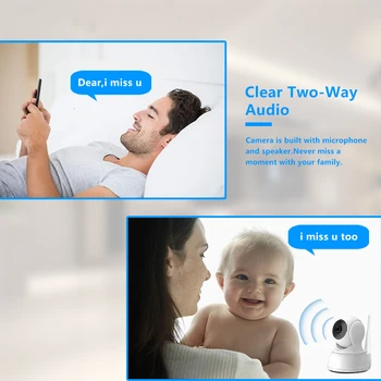HD 720P Smart Home Wi-fi IP Kamera, Wireless Patalpų Apsaugos VAIZDO Kamera, Dviejų krypčių Garso Kūdikio stebėjimo Judesio Detekcijos Naktinis Matymas