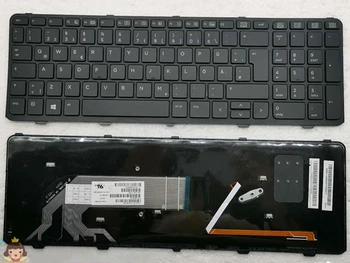 HP ProBook 450 G0 450 G1 450 G2 455 G1 455 G2 780170-031 nešiojamojo kompiuterio klaviatūra su foniniu apšvietimu Europoje išdėstymas