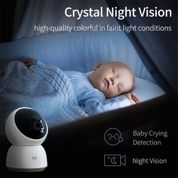 IMILAB A1Home Apsaugos Kamera, Wi-fi IP Kamera 2K 360°Panoraminis Patalpų Kamera, Naktinio Matymo Kamera Kūdikio stebėjimo Stebėjimo Kamerą