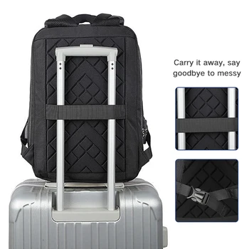 Inrnn Mados Vyrų USB Įkrovimo Backpack 15.6 colių Nešiojamas Kuprinės Sunkiai Shell Kuprinę už Paauglys Vandeniui Vyrų Kelionės Krepšys