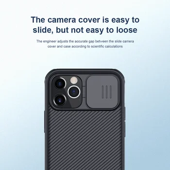 IPhone 12 Pro Max Atveju Nillkin CamShield Atveju Slim Skaidrių Kameros Apsaugos Atveju iPhone, 12/12 Pro/12 Mini Objektyvo galinis Dangtelis