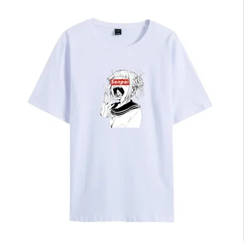 Japonų Anime Marškinėliai Senpai T Shirt Vyrai Vyrai Moterys T-shirt Boku No Herojus akademinės bendruomenės Tee Marškinėliai Marškinėlius Harajuku Animacinių filmų Waifu tee