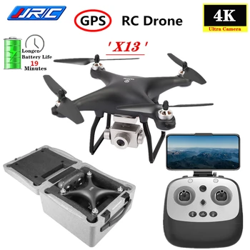 JJRC X13 GPS Drone 5G WIFI FPV ESC 4K HD Plataus Kampo Kamera, GPS Taip Brushless RC Quadcopter Profesinės selfie Fotoaparatas