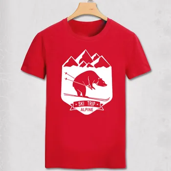 Kalnai yra pašaukimas T Shirt Mens Moteriški Slidinėjimo Snowboard Marškinėlius Slidinėjimas T Shirt Cool Dizainas, medvilniniai marškinėliai, viršutiniai drabužiai