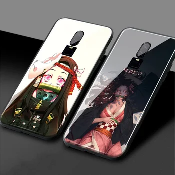 Kamado Nezuko meme Kimetsu nr. Yaiba anime minkšto silikono stiklo telefonas padengti shell sklandžiai Už OnePlus 6 6T 7 7T 8 Pro