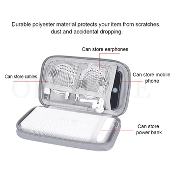 Kelionės Nešiojamų Saugojimo Krepšys Ausinės Maitinimo Banko Kroviklio Laidą Elektronikos Priedai Audinio Maišelis iPhone 12 11 Pro Max X