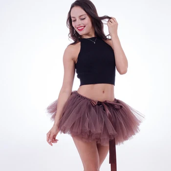 Kephy Moterų Sijonas 2017 mini šokio tutu seksuali mini tiulio sijonas purus sijonas elastinga juosmens šalies Sijonas Mujer Saias Jupe Kelnaitės