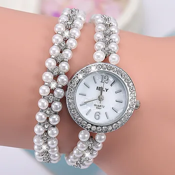 Klasikinis moterų žiūrėti didmeninė bauda pearl moterų kvarciniai laikrodžių mados paprasta žiūrėti temperamentas mados žiūrėti reloj mujer