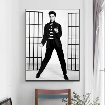 Klasikinis Šokėja Elvis Presley Spausdinti Drobės Tapybos Sienos Nuotrauka Už Kambarį Namo Apdaila Plakatai Ir Spausdina