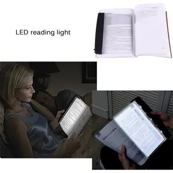 Kūrybos Plokštieji LED Knygą Šviesos Skaitymo Nakties Šviesos Nešiojamų Kelionių bendrabutyje Led Stalo Lempa, Akis Apsaugoti Namų Miegamasis