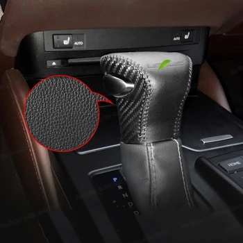 Lsrtw2017 už Lexus Es ES200 ES260 300h Automobilio Pavarų perjungimo Svirties Dangtelis Anti-slip Raštas Interjero Aksesuarų 2018 2019 2020 shift knob