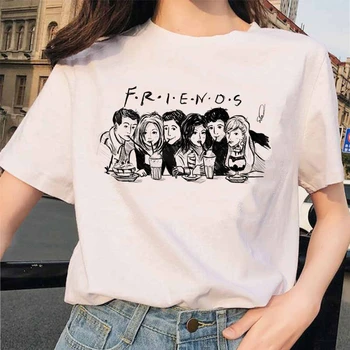 Lūs Los Draugų TV šou moteriški marškinėliai topai marškinėliai moteriška moteris ulzzang T-shirt Harajuku atsitiktinis retro spausdinti juokinga moterų tee