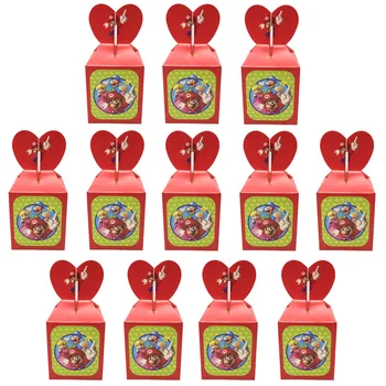 Minnie Mouse Šalies Prekių Saldainių Dėžutė Baby Shower Gimtadienio Dekoro Animacinių Filmų Mielas Saldainių Maišelį Vaikams Gimtadienio Popieriaus Dovanų Dėžutės