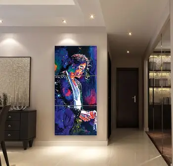 Modernių Namų Sienos Meno Dekoratyvinis Sistema Abstrakčios Drobės Plakatas HD Atspausdintas 3 Gabalas Michael Jackson Tapybos Modulinės Nuotraukas
