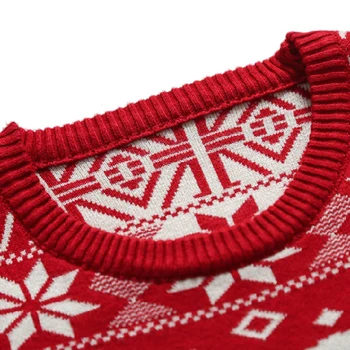 MONERFFI 2020 Naują Kalėdų Stiliaus Vyrų Rudens-Žiemos Megztinis Megztinis Elnias Spausdinti ilgomis Rankovėmis Tirštėti Šiltas, O-Kaklo Megztiniai Vyrams