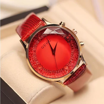 Moterų Laikrodžiai 2020 GUOU Ponios Žiūrėti Mados Relogio Feminino Apyrankės Moterims Laikrodžiai Prabangus Diamond Laikrodis reloj mujer siųsti