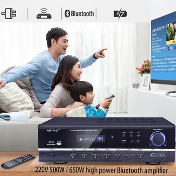 Namų Didelės Galios žemų dažnių garsiakalbis 5.1 Namų Kino Hifi Stiprintuvas su USB, SD 220V 500W / 650W AV-295 
