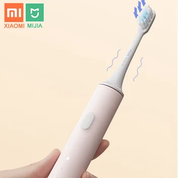 Naujas XIAOMI MIJIA T500 Elektros dantų šepetėlį Smart Sonic Šepetėlis Ultragarsinis Dantų Balinimo Vibratorius Mi Belaidžio Burnos Higiena, Švarus