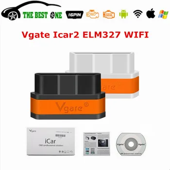 Naujausias V2.1 Vgate ELM327 iCar2 WIFI EOBD OBD2 GALITE Automobilių Diagnostikos Įrankis Vgate iCar 2 ELM 327 