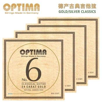 OPTIMA NR. 6 24K Aukso ir Sidabro Klasikinės Gitaros Stygos
