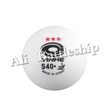 Originalus 6x YINHE 3Star 3-Žvaigždučių S40+ Naujos Medžiagos, Balta Stalo Teniso Kamuoliukai Ping Pong