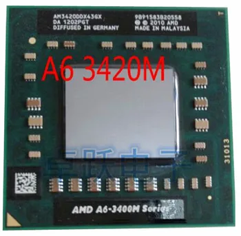 Originalus AMD CPU A6-3420M AM3420DDX43GX A6 3420M procesorius nešiojamas a6 3400m nemokamas pristatymas