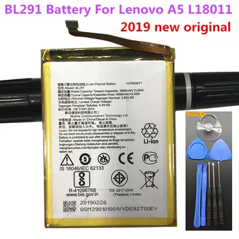 Originalus, Aukštos Kokybės BL291 4000mAh batterie Akumuliatoriai Lenovo A5 L18011 Baterija + Įrankiai