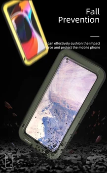 Originalus Galingas 360 Šarvai Sunkiųjų Metalų Bako Apsauga, Telefono dėklas, skirtas Xiaomi Mi 9 10 Pro 5G Max 3 Sumaišykite 2 2s Galinį Dangtelį