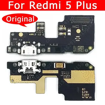 Originalus USB Mokestis Valdybos Xiaomi Redmi 5 Plius 5Plus Įkrovimo lizdas Jungtis, Mobilusis Telefonas Priedai Pakeitimo Atsarginės Dalys