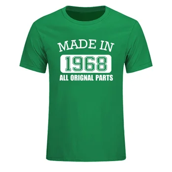Pagamintas 1968 Visos Originalios Dalys, T-Shirt 50 Metų Būdamas 50-mečio Aukštos Kokybės Medvilnės T Shirts