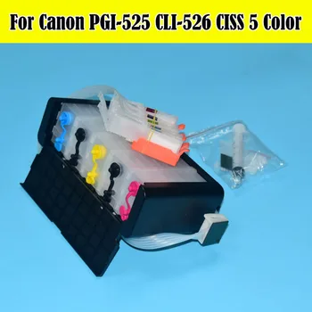 PGI-525 CLI-526 Ciss Su LANKU Canon PIXMA IP4950 IP4850 IX6550 MG5150 MG5250 MG5350 MX715 MX885 MX895 Spausdintuvą