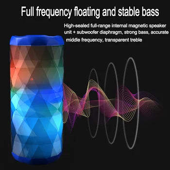 Portable bluetooth speaker TG167 bass spalva cool daugiakampiai dizaino, vandeniui belaidis garsiakalbis, aukštos raiškos triukšmo mažinimas