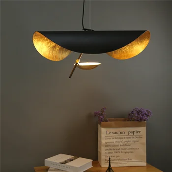 Postmodernios Kreivų Paviršių, LED Sieniniai šviestuvai skraidančia Lėkšte Namų Dekoro Led Hanglamp Kambarį Restorano Virtuvėje Kabo Žibintai