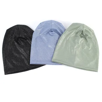 Prekės Moterų Dažai Spausdinimas Beanie Skrybėlių Pavasario Medvilnės Slouchy Beanie Skrybėlių už Femme Žiemos Paprasto Juodo Skullies&Beanies DQ901C