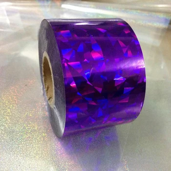 Purpurinis deimantas modelis, visiškai Naujas Perdavimo Nagų Folija Decal Lipdukai Nagų Dailės Papuošalai
