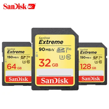 SanDisk Extreme Atminties Kortelę, sd kortelė 32 gb micro sd kortelė, SDHC/SDXC Class10 C10 U3 V30 sd kortelę 128gb 64gb 150MB/s UHS-I Kamera