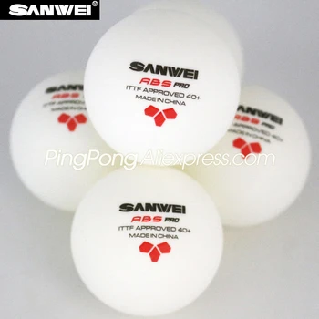 SANWEI 3-Žvaigždučių Stalo Teniso Kamuoliuką Sanwei ABS PRO ITTF Patvirtintas Naujos Medžiagos, Plastiko, Poli SANWEI 3 ŽVAIGŽDUČIŲ Ping Pong Kamuolius